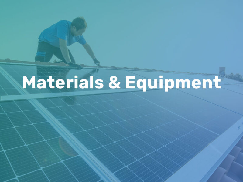 Materials and Equipment